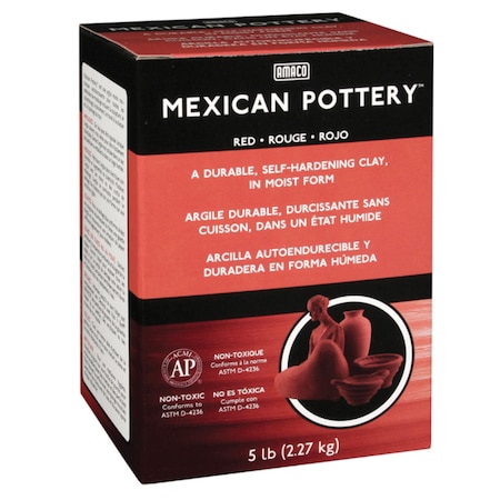 Amaco Mexican Pottery Self-Hardening Clay, 5 lbs. 48652C